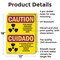 Signmission Radiation & Laser Sign, 18 in H x 12 in W, Aluminum, Rectangle OS-2PACK-CR-A-1218-L-10167 - alternate 7